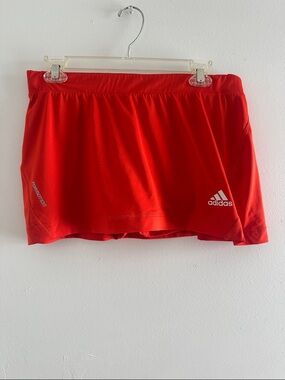adidas Bright Red Sport Skort with Logo